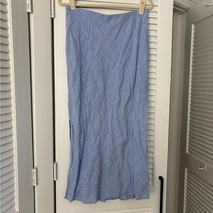 J. Crew Linen Light Blue Women's Skirt